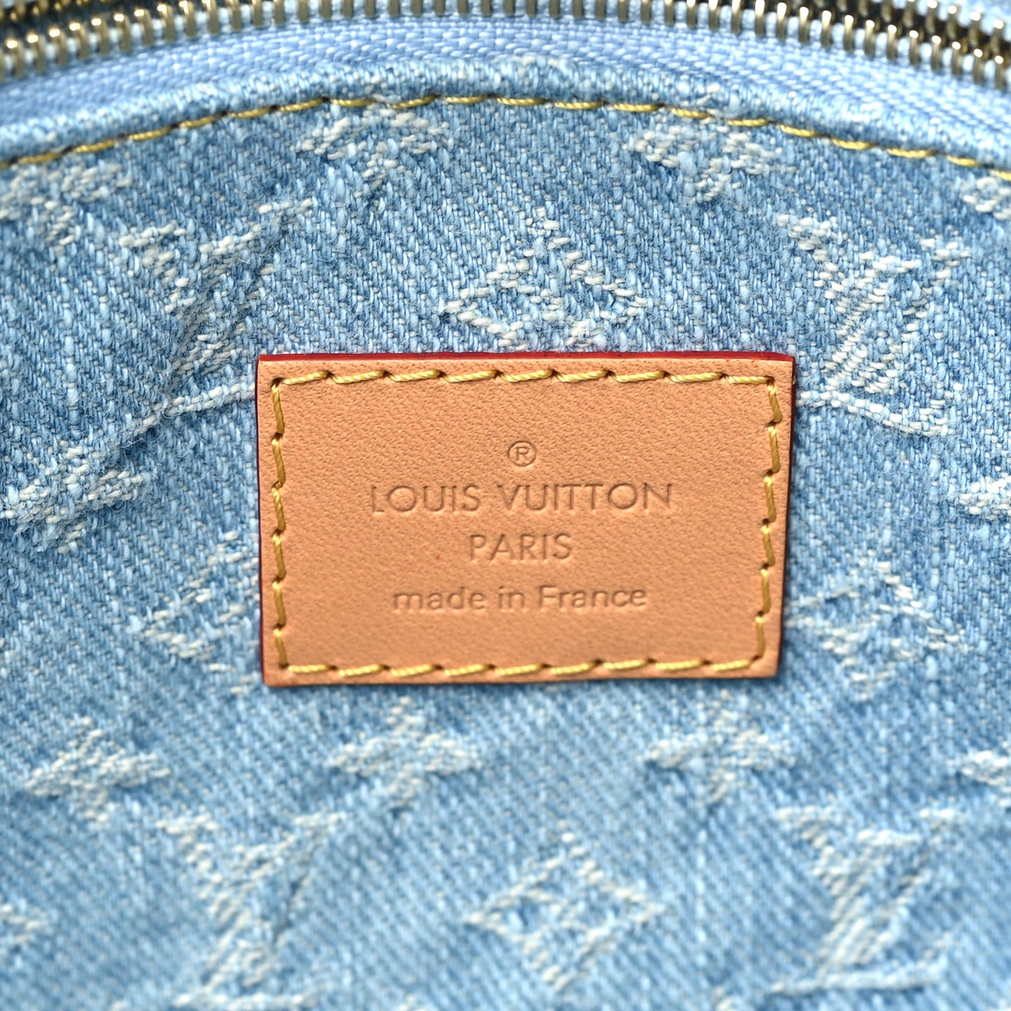 Monogram Washed Denim Let Go PM Sky Blue
