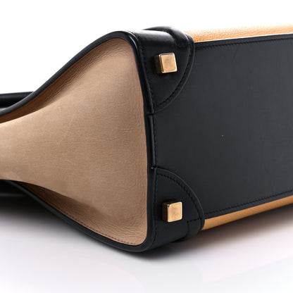 Celine Baby Grained Calfskin Nubuck Micro Tri-Color Luggage Corn 8 of 15