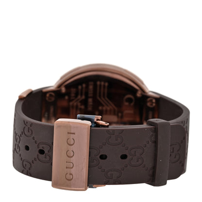 Gucci Stainless Steel Rubber 45mm Digital I-Gucci Watch Brown 3 of 4