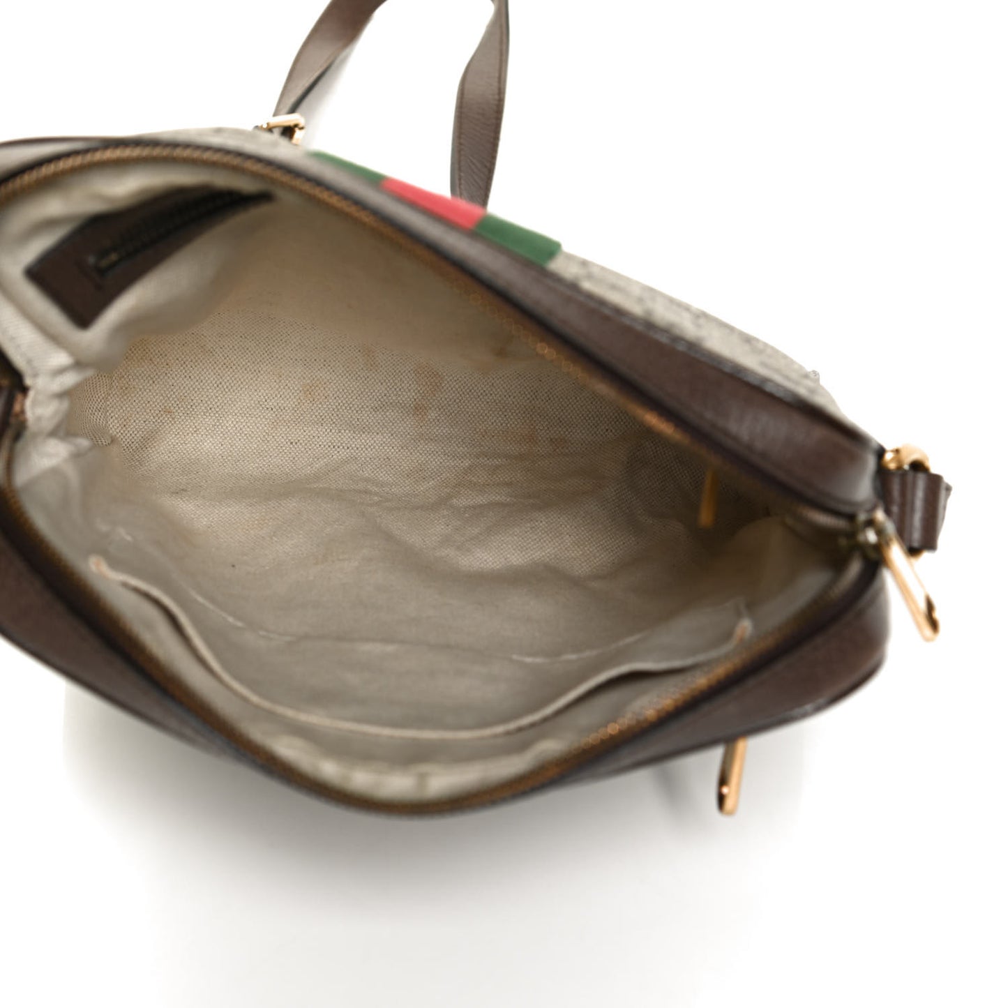 GG Supreme Monogram Web Small Ophidia Messenger Bag Brown