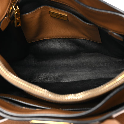 Prada Saffiano Soft Triple Pocket Tote Caramel 4 of 10