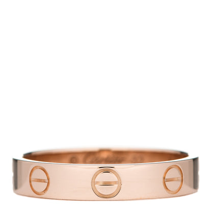 Cartier 18K Pink Gold 3.5mm LOVE Wedding Band Ring 52 6 1 of 5