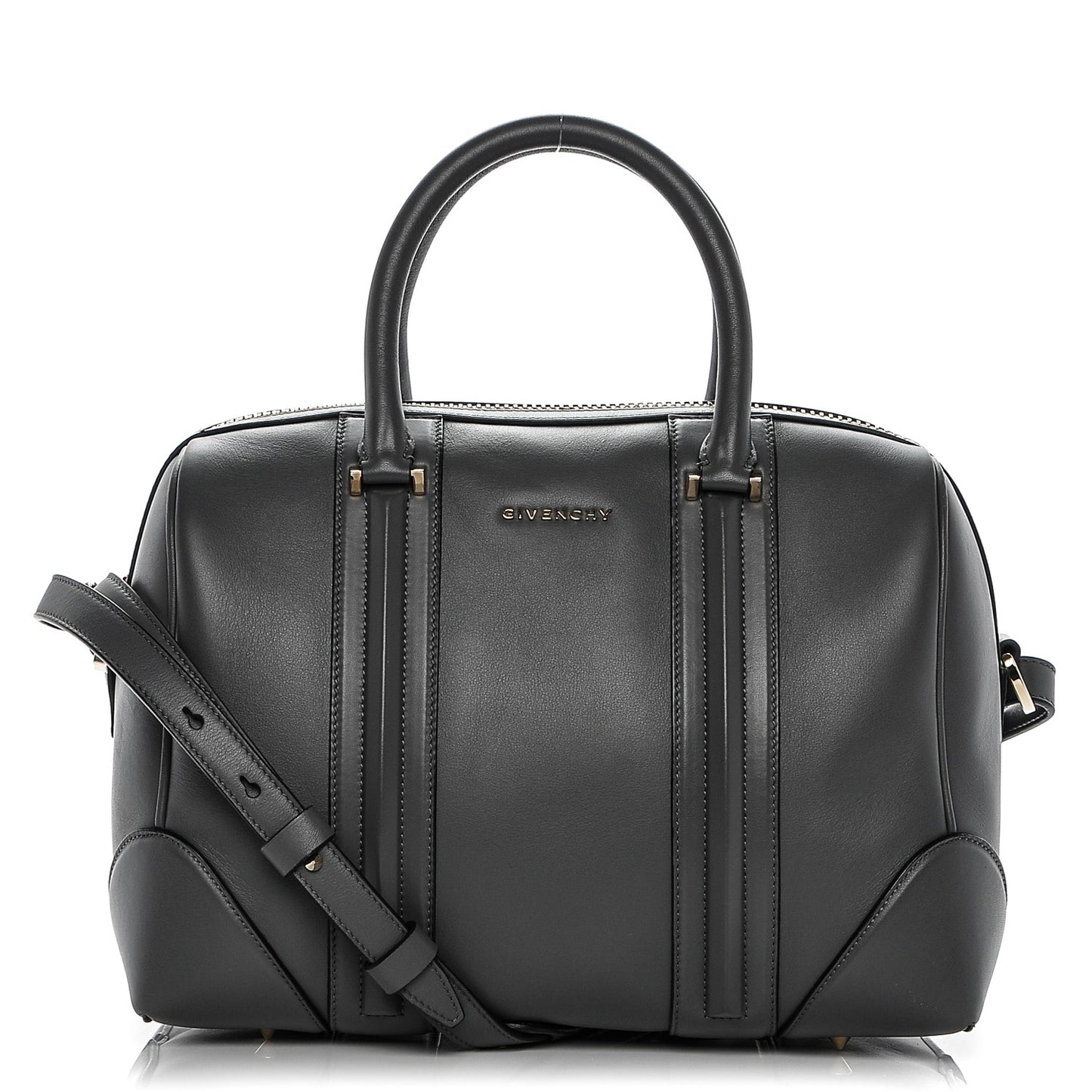 Lambskin Medium Lucrezia Elephant Grey