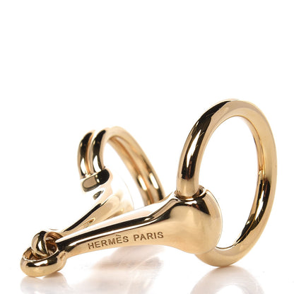 Hermes Permabrass Mors Scarf Ring Gold 3 of 8