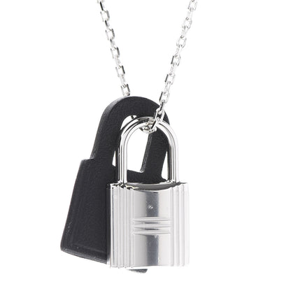 Hermes Swift Small O'Kelly Pendant Necklace Black 4 of 8