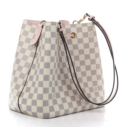 Louis Vuitton Damier Azur Neonoe MM Eau De Rose 3 of 10