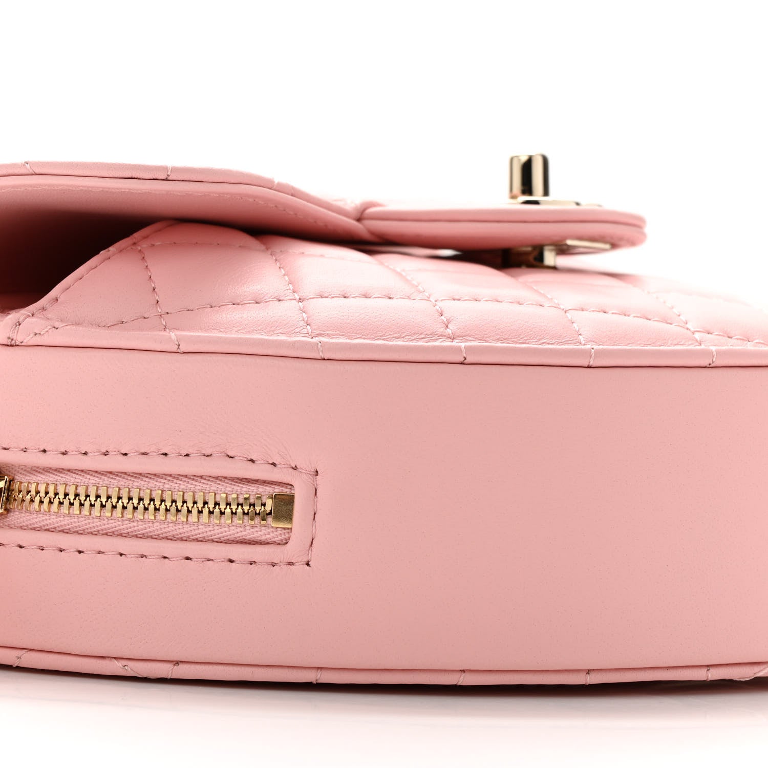 Chanel Lambskin Quilted Large CC In Love Heart Bag Light Pink 8 of 10