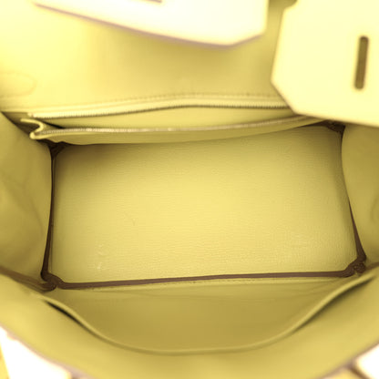 Hermes Epsom Birkin 30 Lime 5 of 12