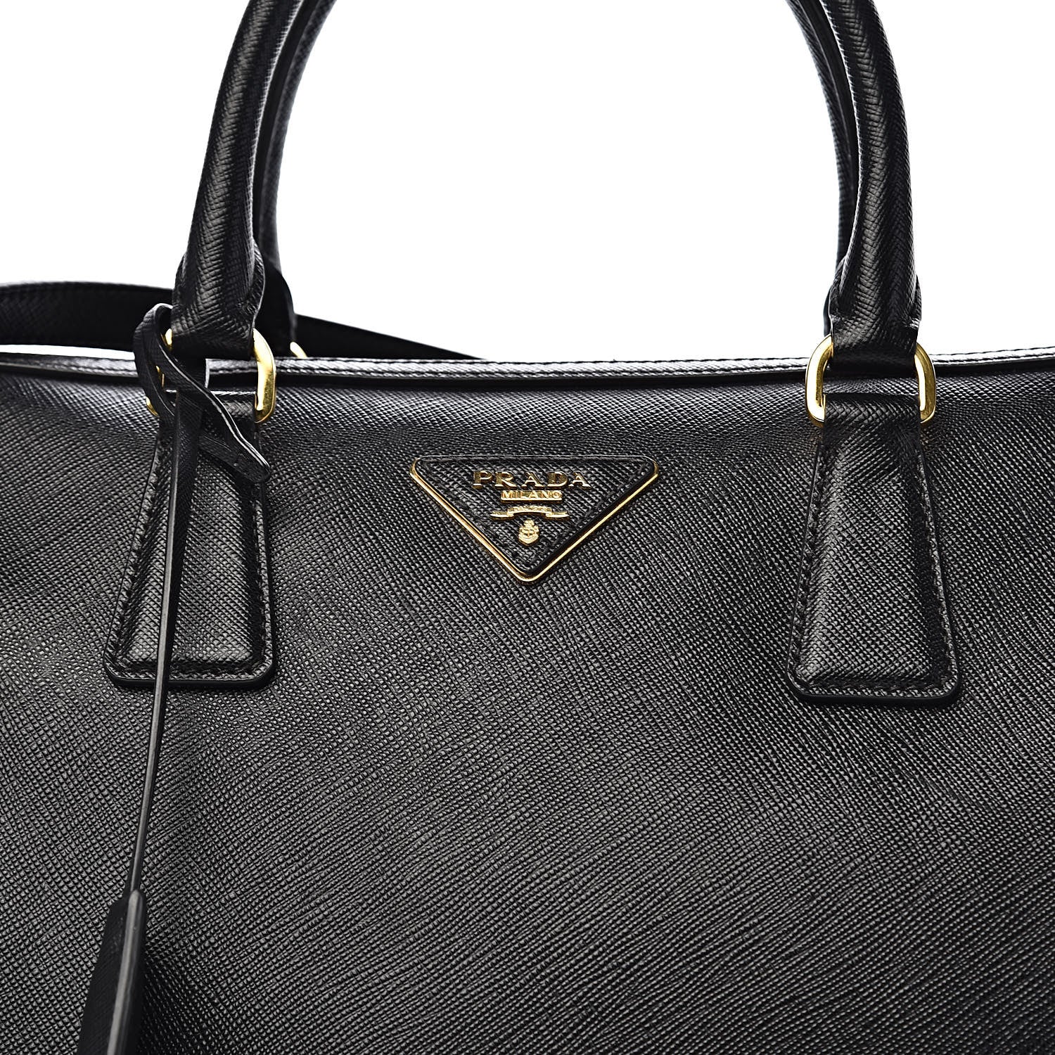 Prada Saffiano Lux Bowler Black 14 of 14
