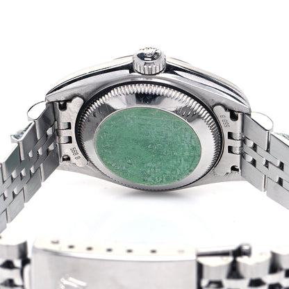 Rolex Stainless Steel 18K White Gold Diamond 26mm Oyster Perpetual Datejust Watch White 79174 7 of 8