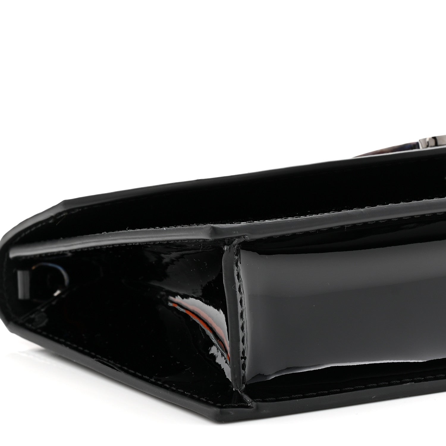 Christian Louboutin Patent Calfskin Loubi54 Crossbody Clutch Black 8 of 9