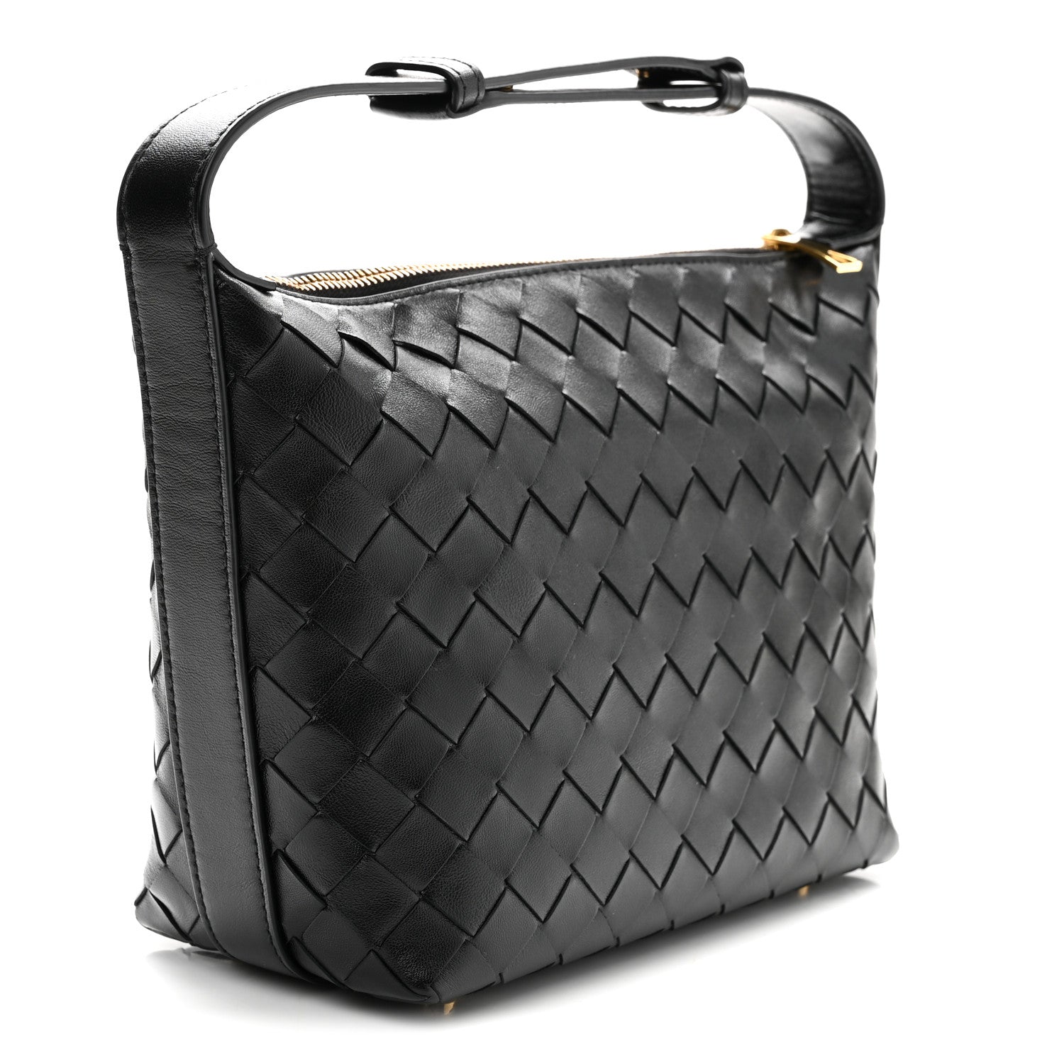 Bottega Veneta Calfskin Nappa Intrecciato Mini Wallace Black 3 of 10