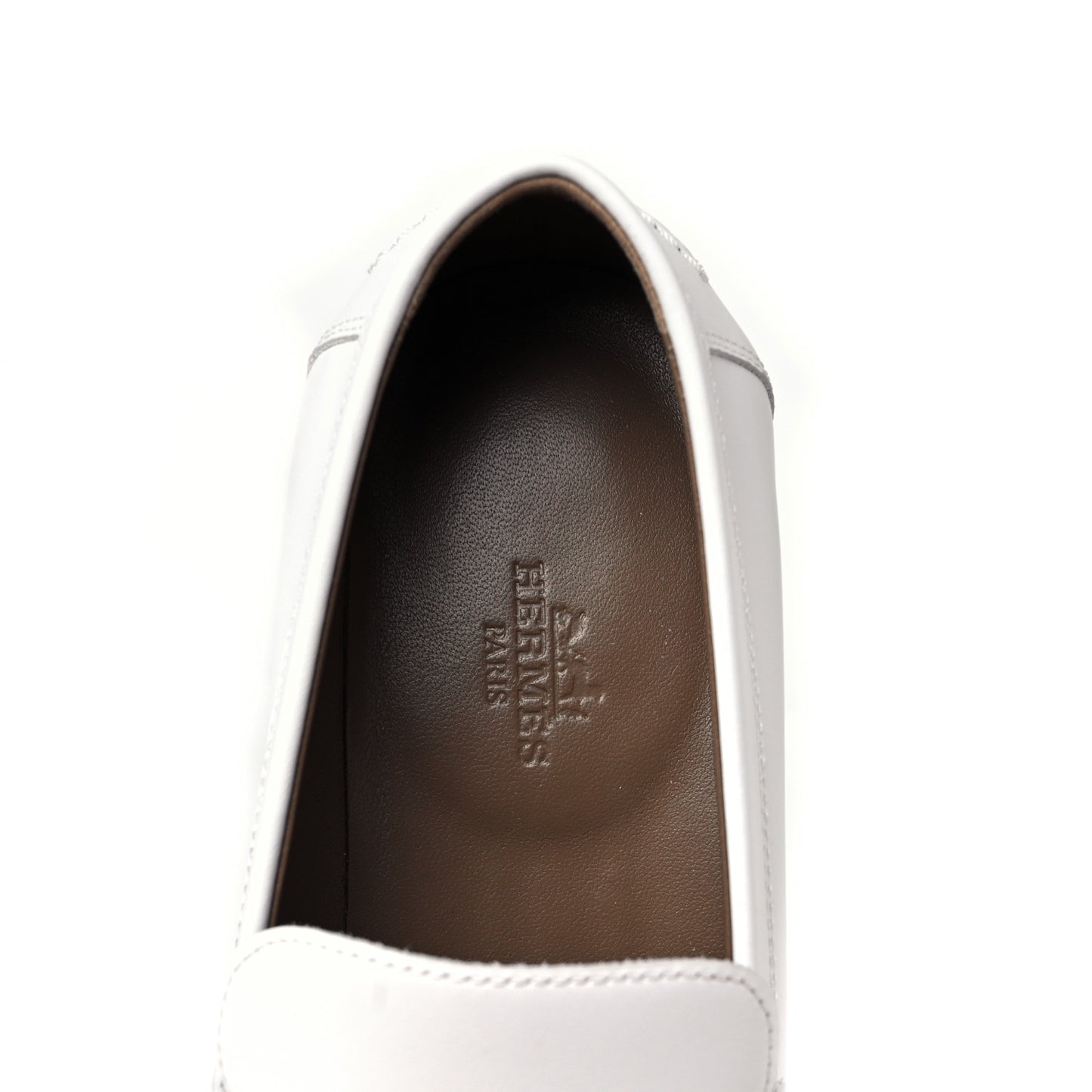Calfskin Womens Destin Loafer 37 White