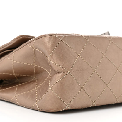 Chanel Metallic Aged Calfskin Quilted 2.55 Reissue 225 Flap Dark Gold 9 of 15