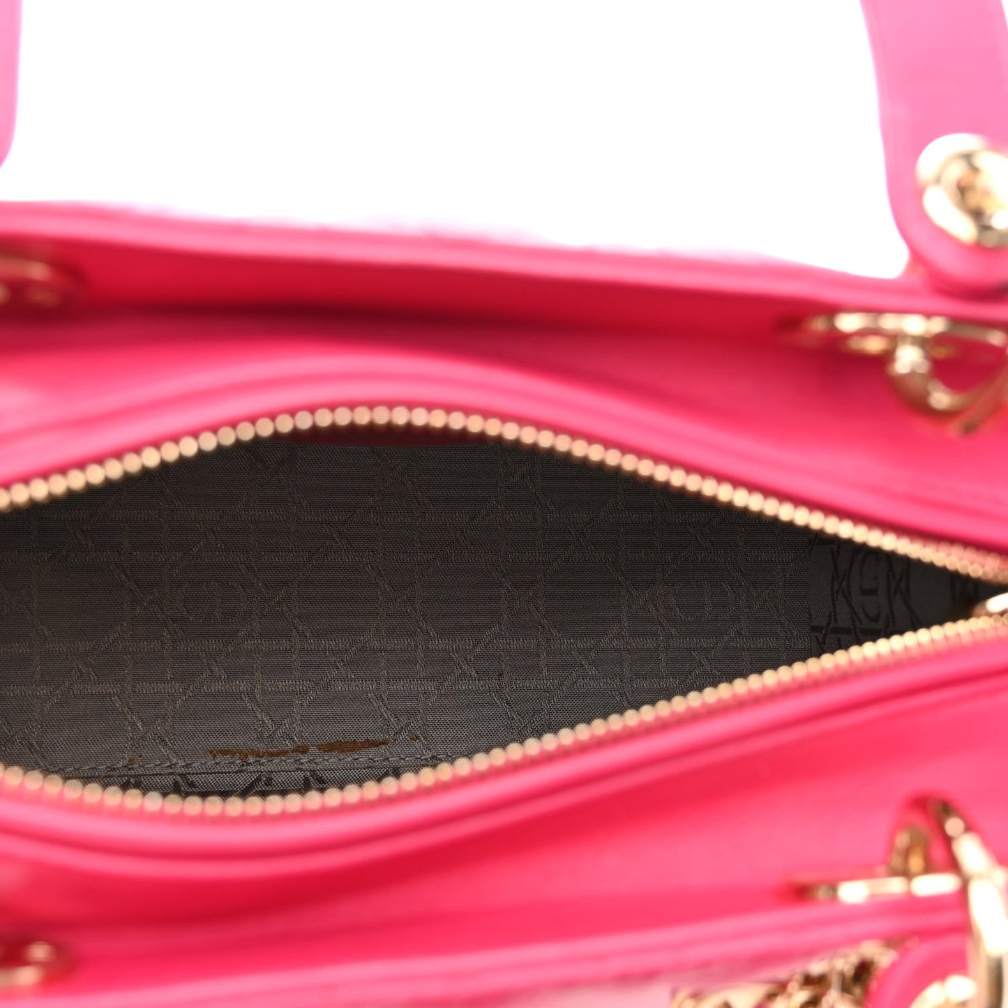 Lambskin Cannage Medium Lady Dior Pink