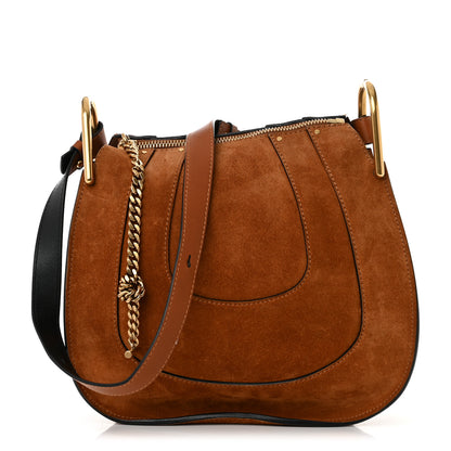 Chloe Suede Small Hayley Hobo Caramel 1 of 13