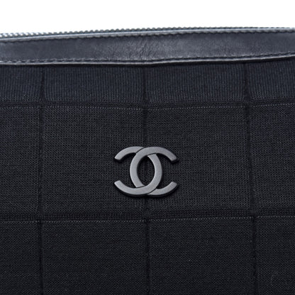 Chanel Jersey Quilted Chocolate Bar Shoulder Bag Black 9 of 9