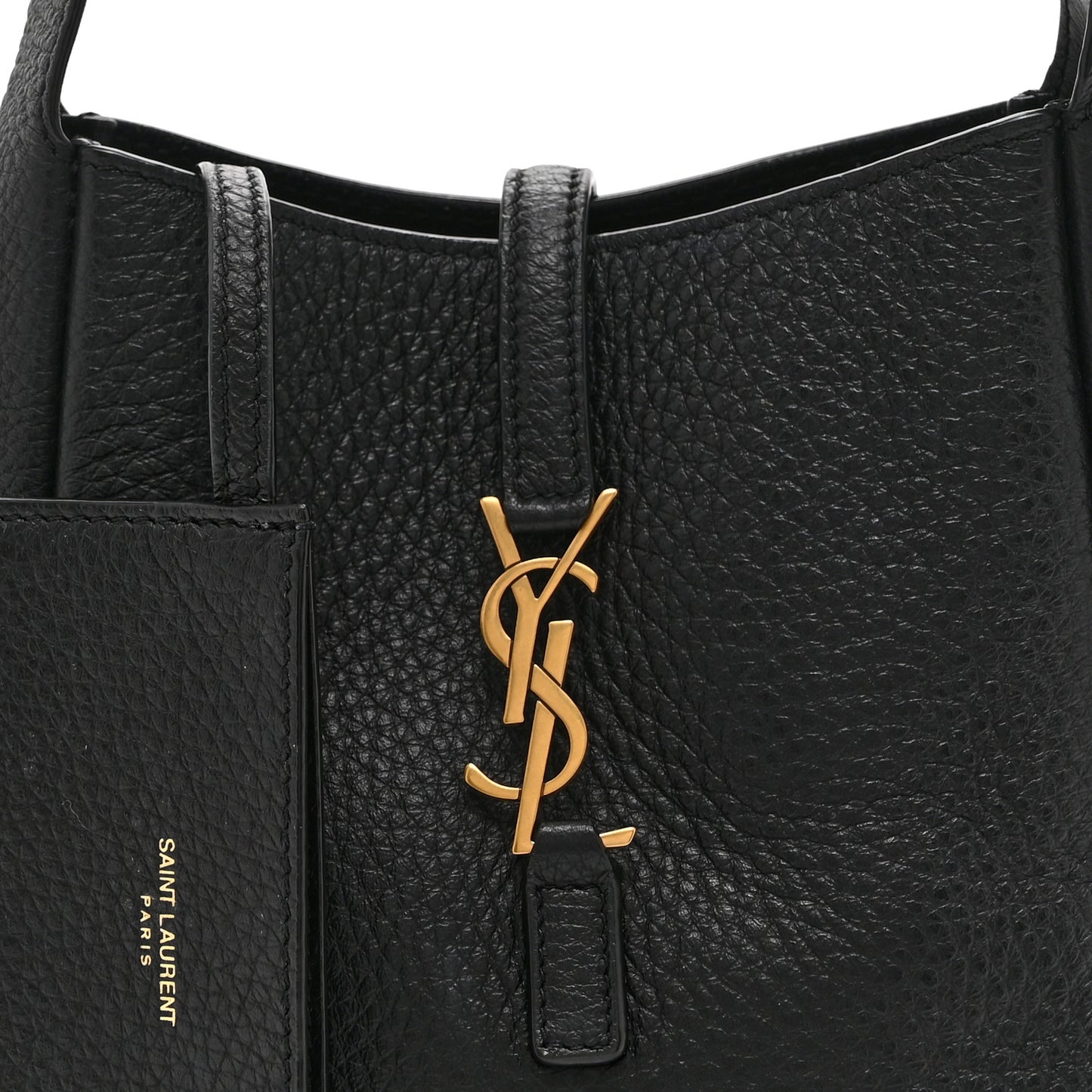 Grained Calfskin Baby Le 5 A 7 Supple Hobo Black