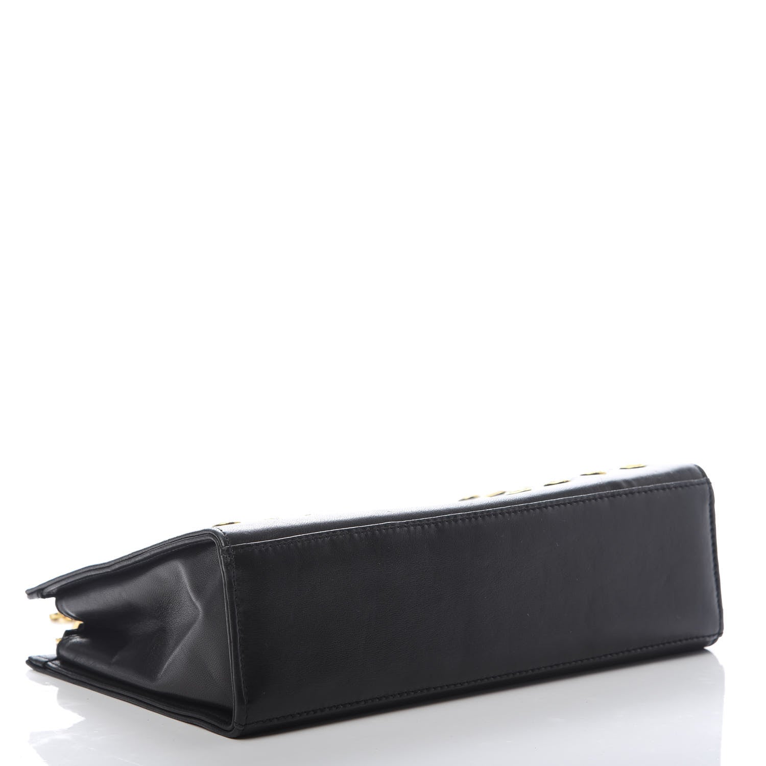 Versace Calfskin Medallion Tribute Chain Shoulder Bag Black 3 of 14