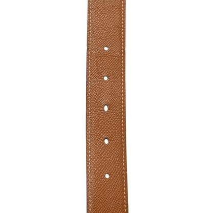 Hermes Epsom Swift 32mm Belt Strap 85 Gold Black 5 of 9