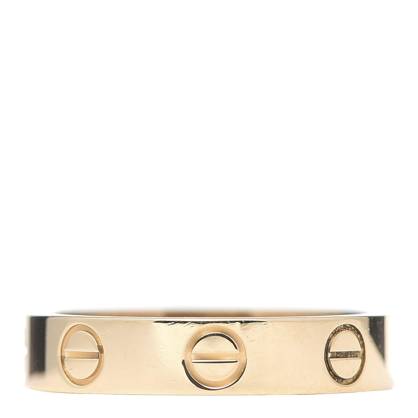 18K Yellow Gold 3.5mm LOVE Wedding Band Ring 49 4.75