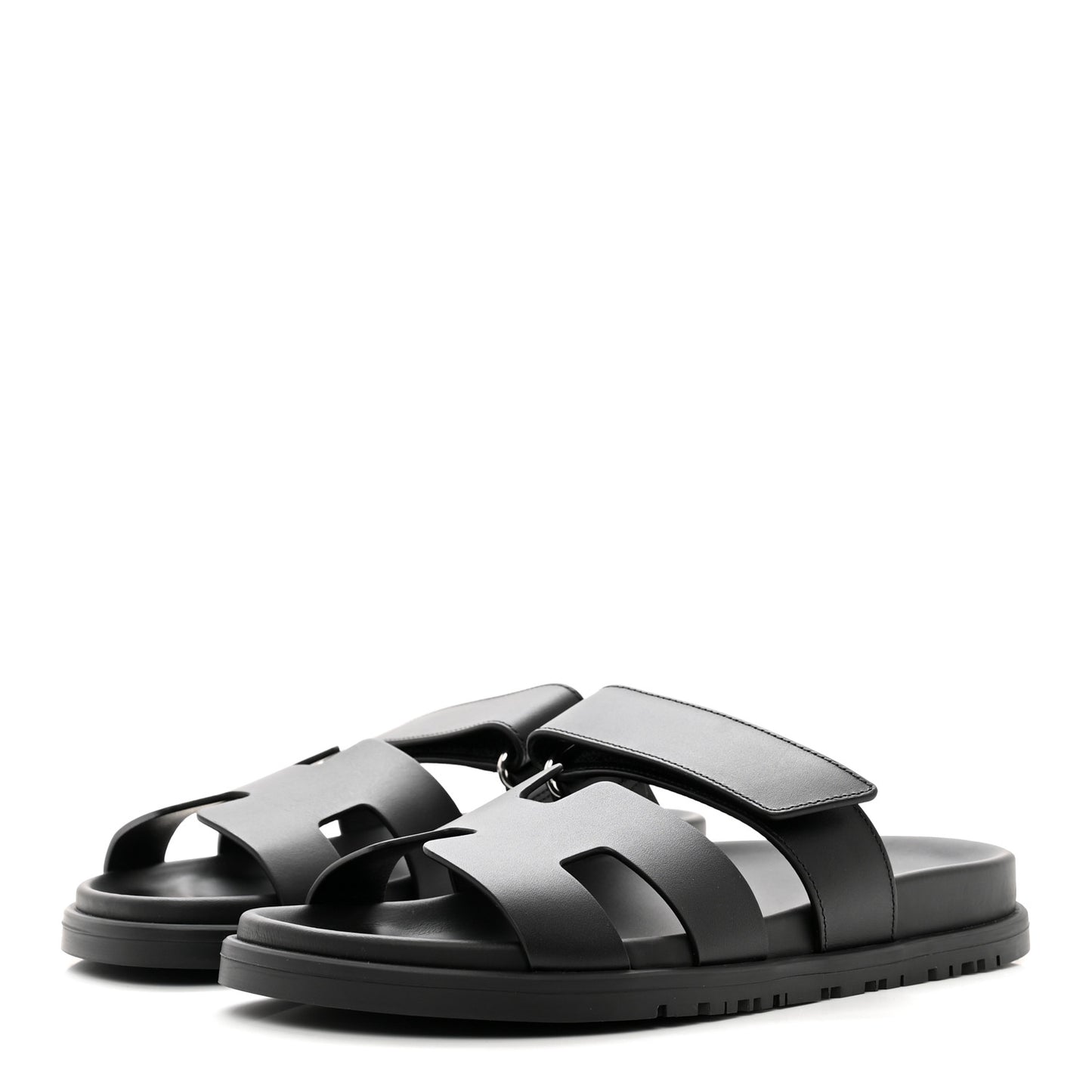 Calfskin Womens Chypre Sandals 36 Black