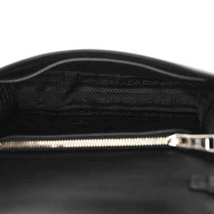 Prada City Calfskin Saffiano Racing Logo Elektra Shoulder Bag Fuxia Black 5 of 9