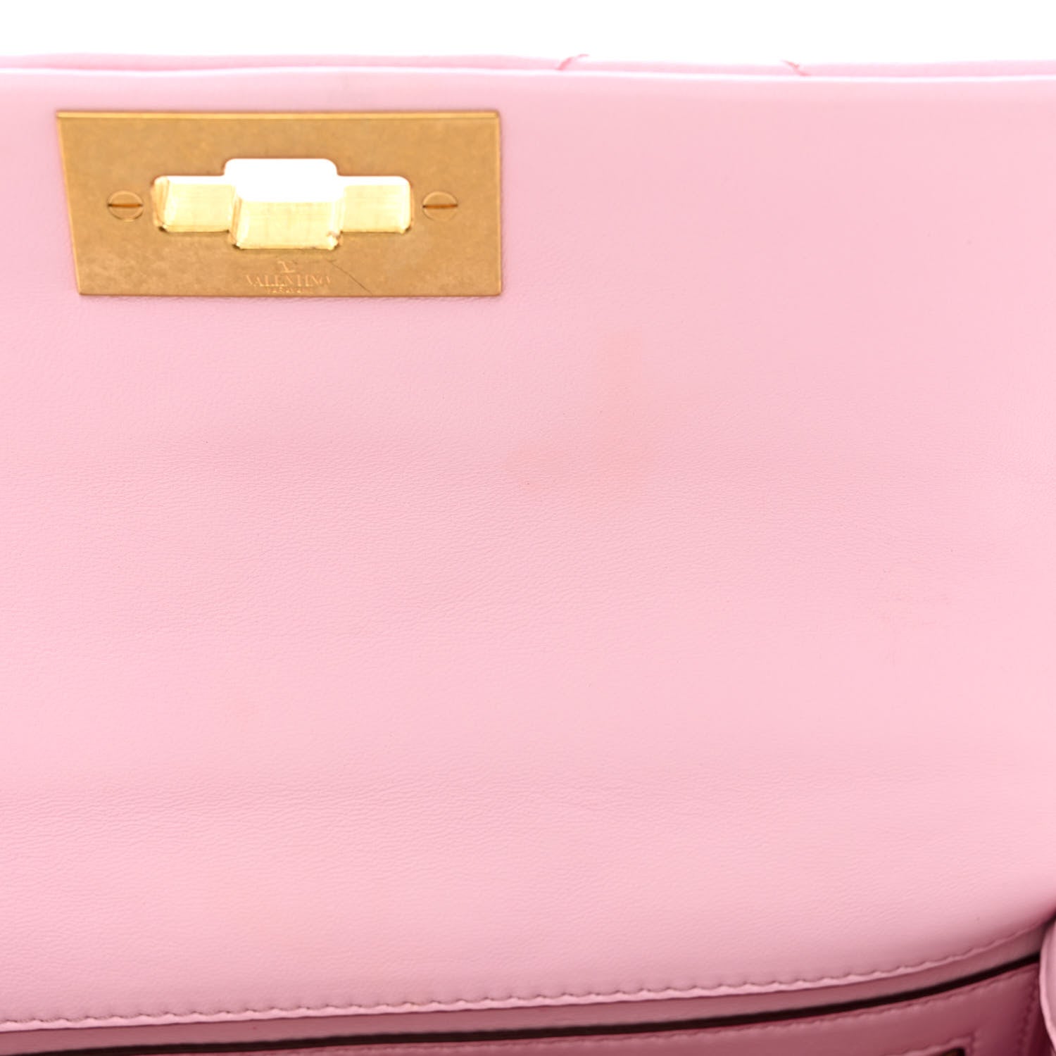 Valentino Garavani Nappa Medium Roman Stud Shoulder Bag Pink Borealis 10 of 13