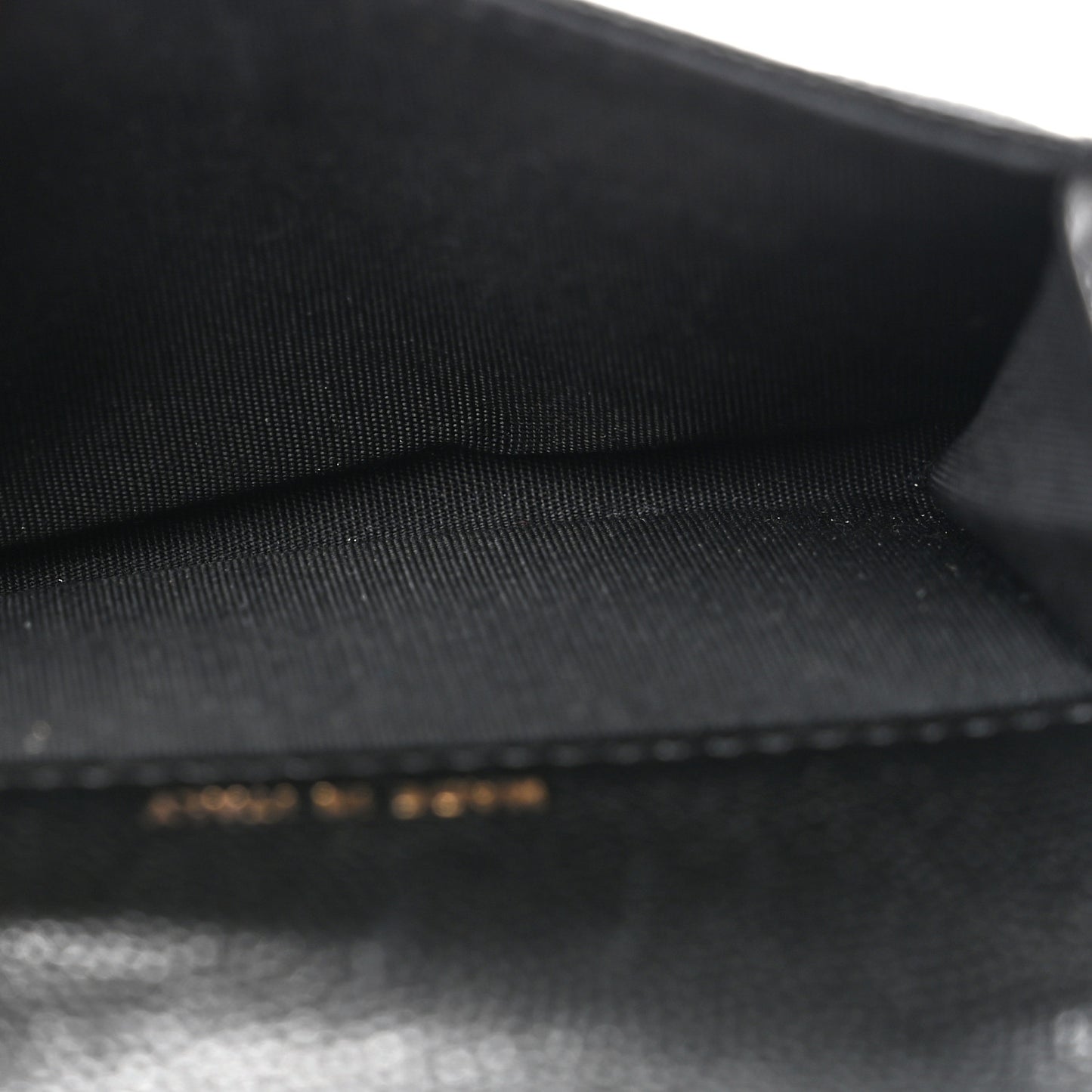 Caviar Quilted Boy Flap Card Holder Black