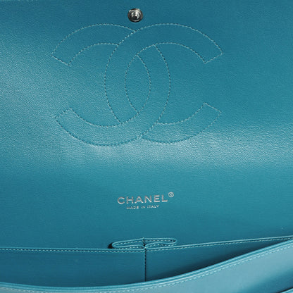 Chanel Lambskin Maxi Double Flap Turquoise 3 of 8