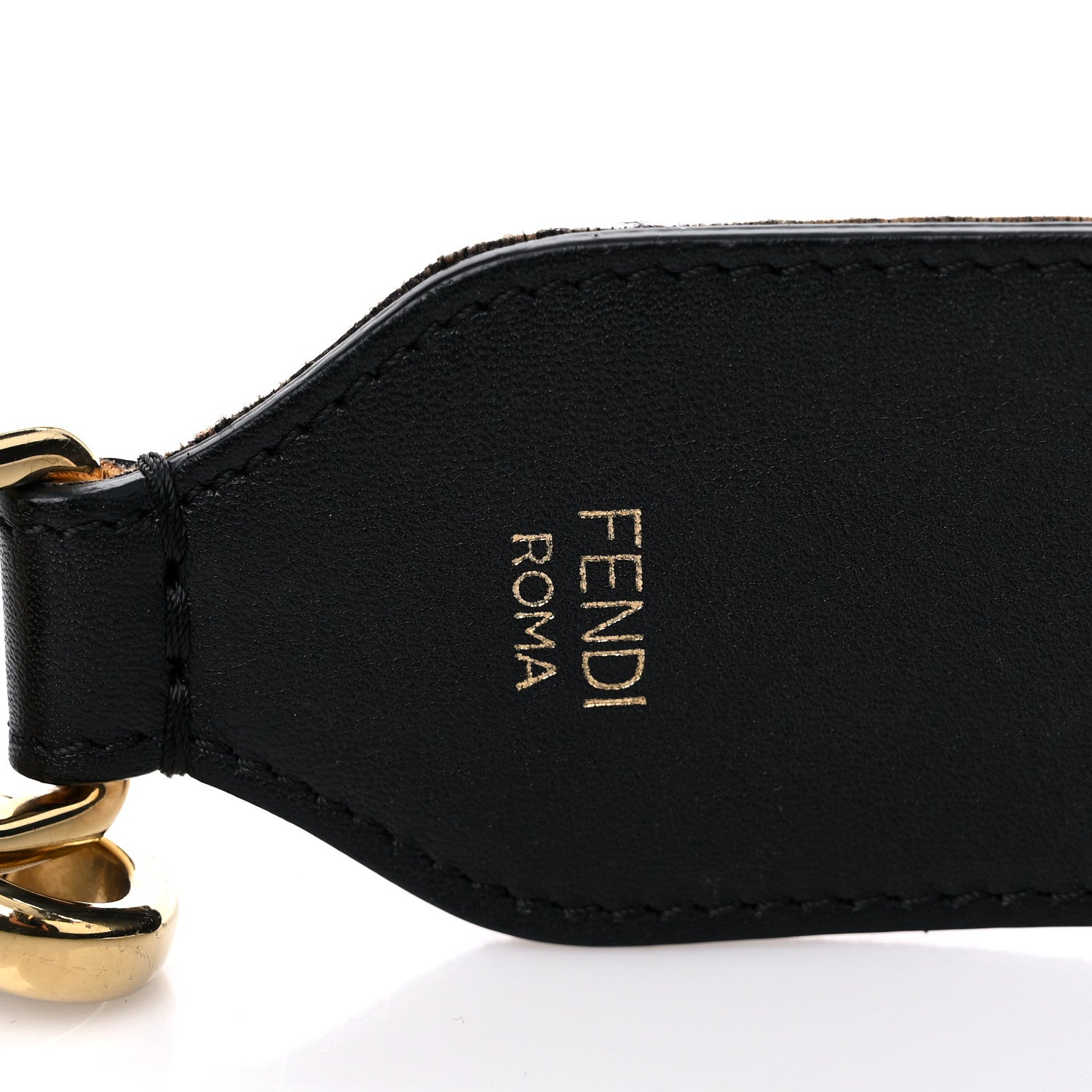 Fendi Velvet Tapestry FF Strap You Tobacco 3 of 5