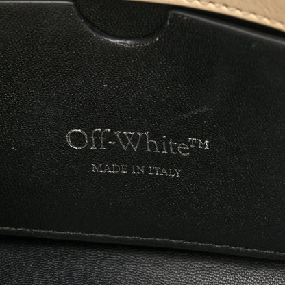 Off-White Calfskin 3D Glam Inside Jitney Shoulder Bag Beige 6 of 9