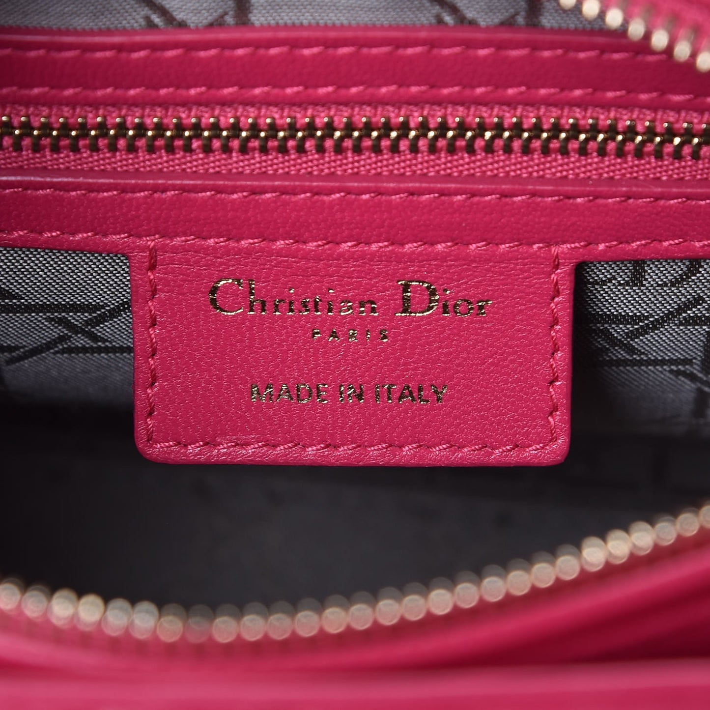 Lambskin Cannage Medium Lady Dior Pink