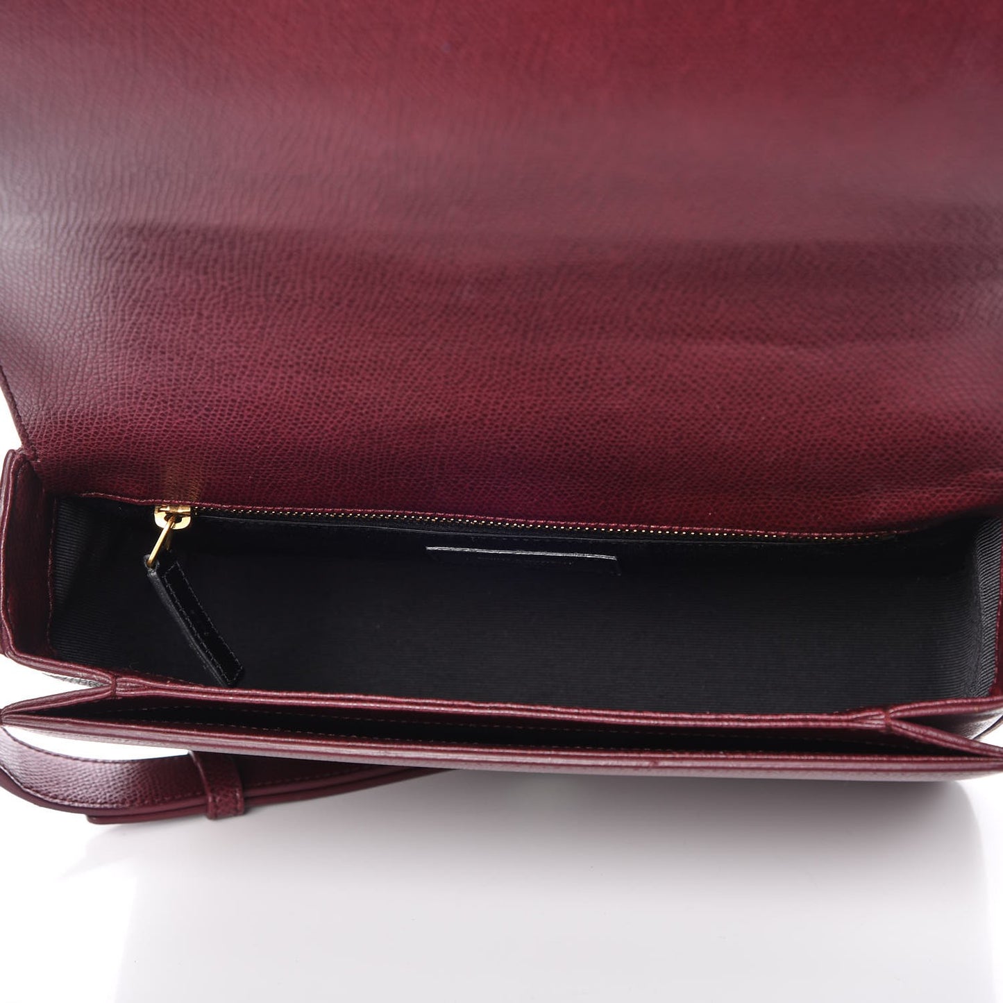 Textured Calfskin Medium Classic Monogram Universite Bag Dark Red