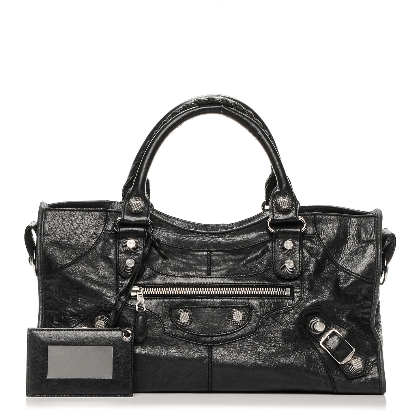 Agneau Giant 21 Silver Hardware Part Time Black