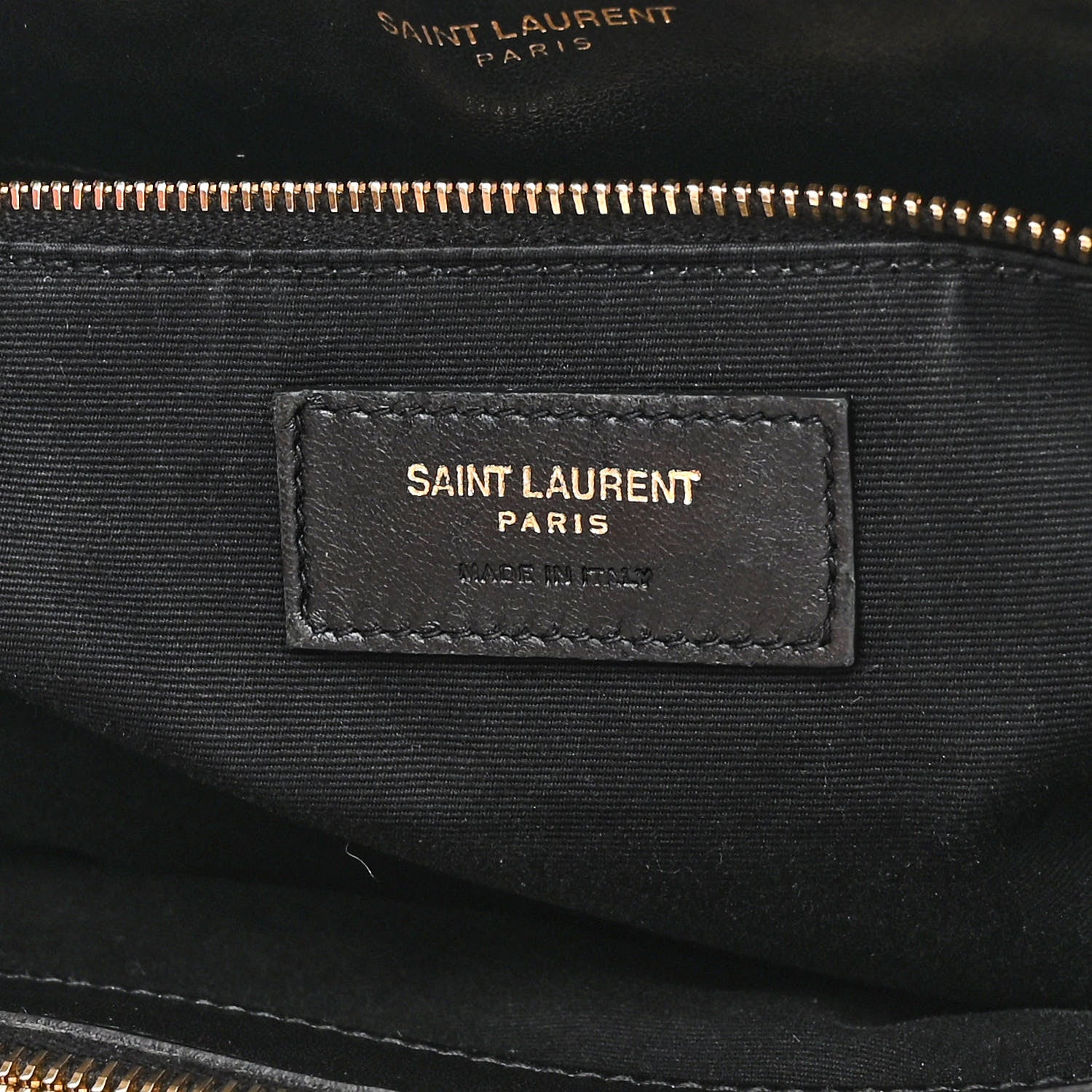 Saint Laurent Calfskin Y Quilted Monogram Large Loulou Shopper Black 7 of 13