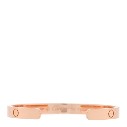 Cartier 18K Pink Gold LOVE Cuff Bracelet 17 2 of 3