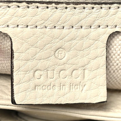 Gucci Calfskin Small Bamboo Shopper Tote White 6 of 9