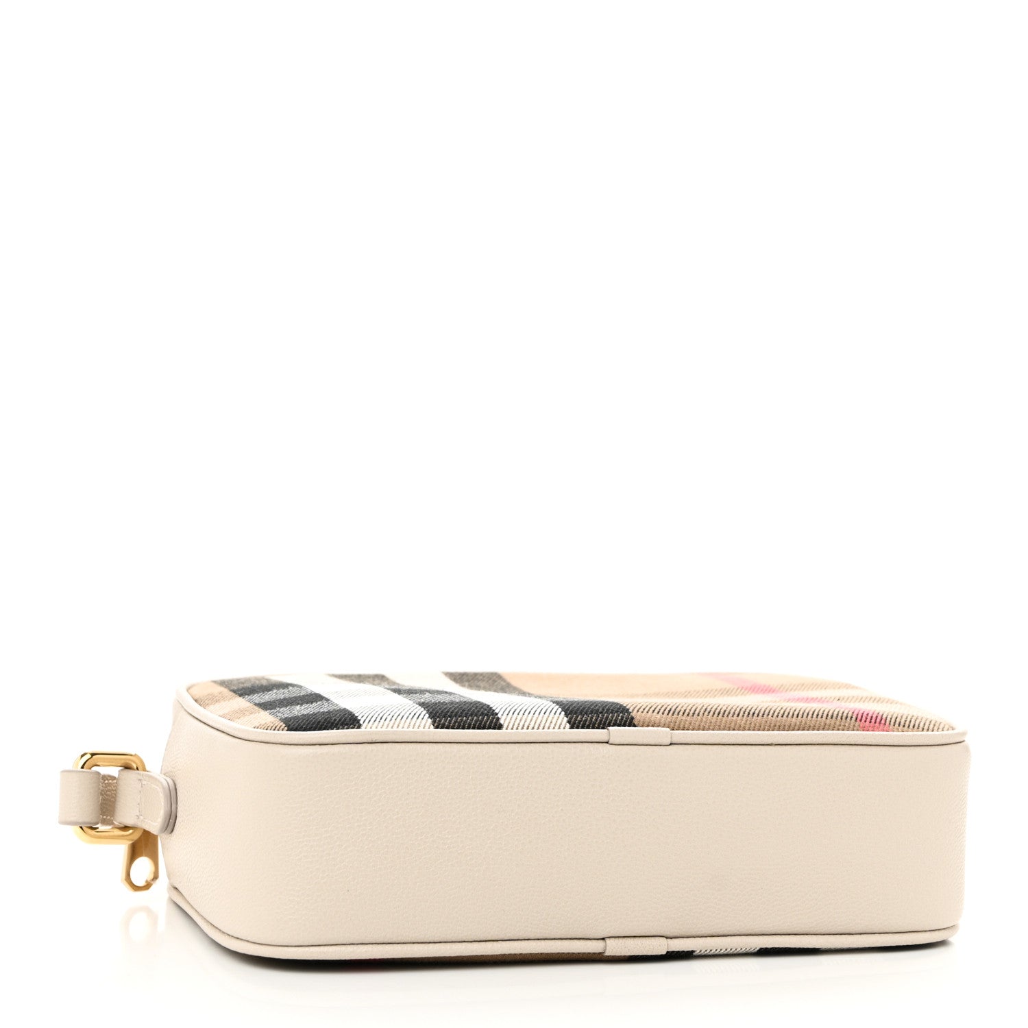 Burberry Calfskin House Check Small Camera Bag Limestone 4 of 9