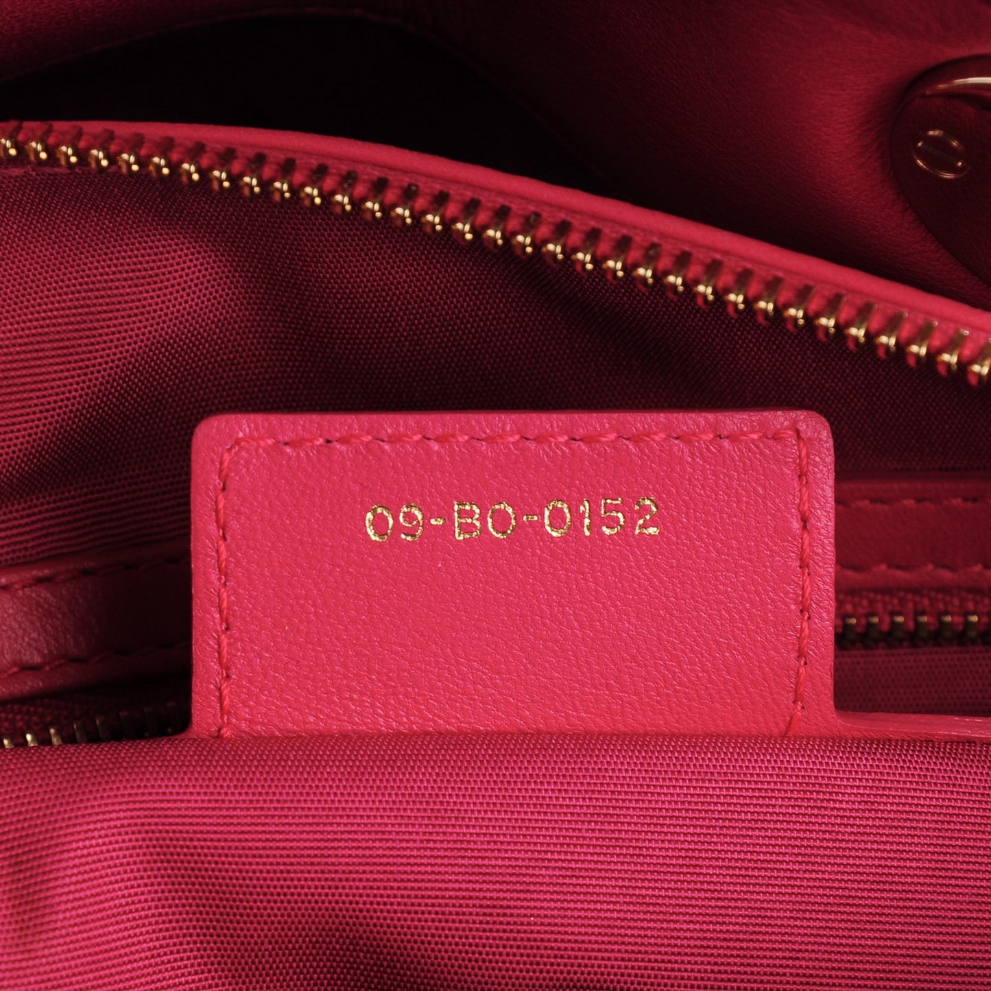 Lambskin Cannage Granville Polochon Fuchsia