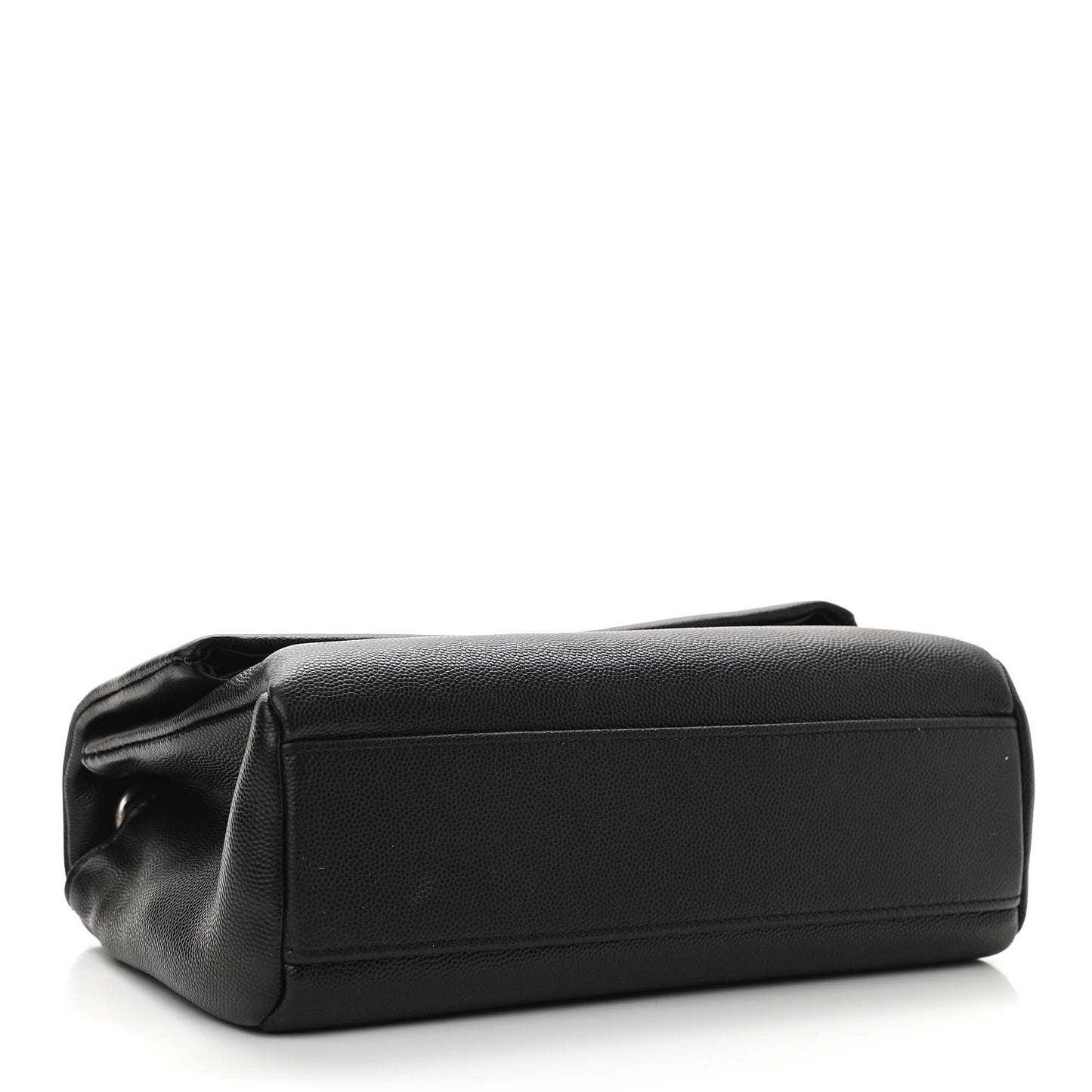 Grain De Poudre Small West Hollywood Monogram Fold-Over Bag Black
