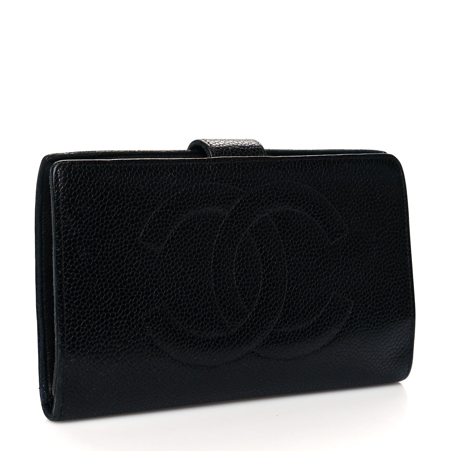 Chanel Caviar Timeless CC French Wallet Black 3 of 12