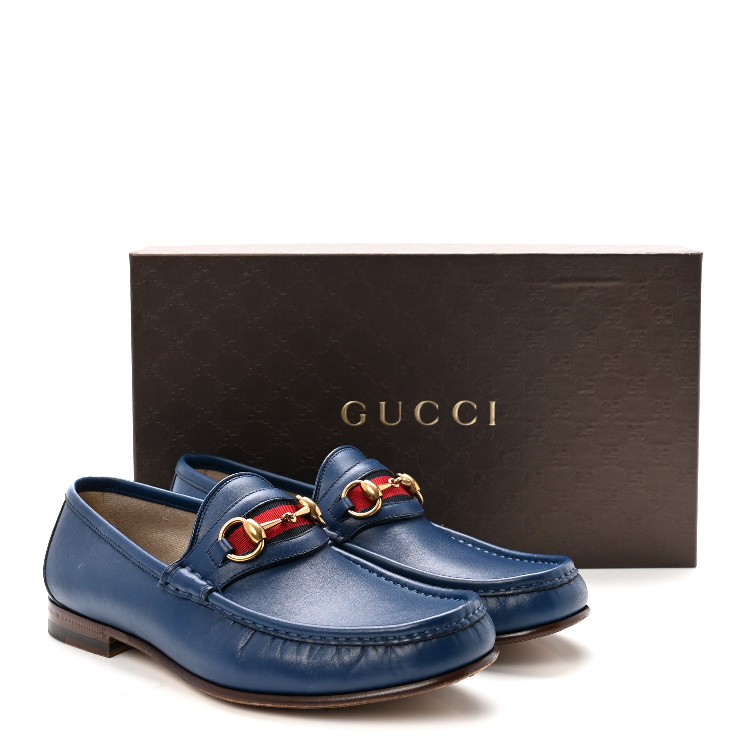 Gucci Cirano Lux Nylon 1953 Horsebit Loafers 8 Royale 9 of 9
