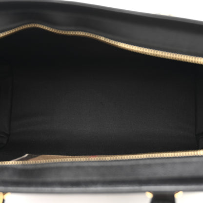 Burberry Calfskin Mega Check Small Banwell Tote Black 5 of 9