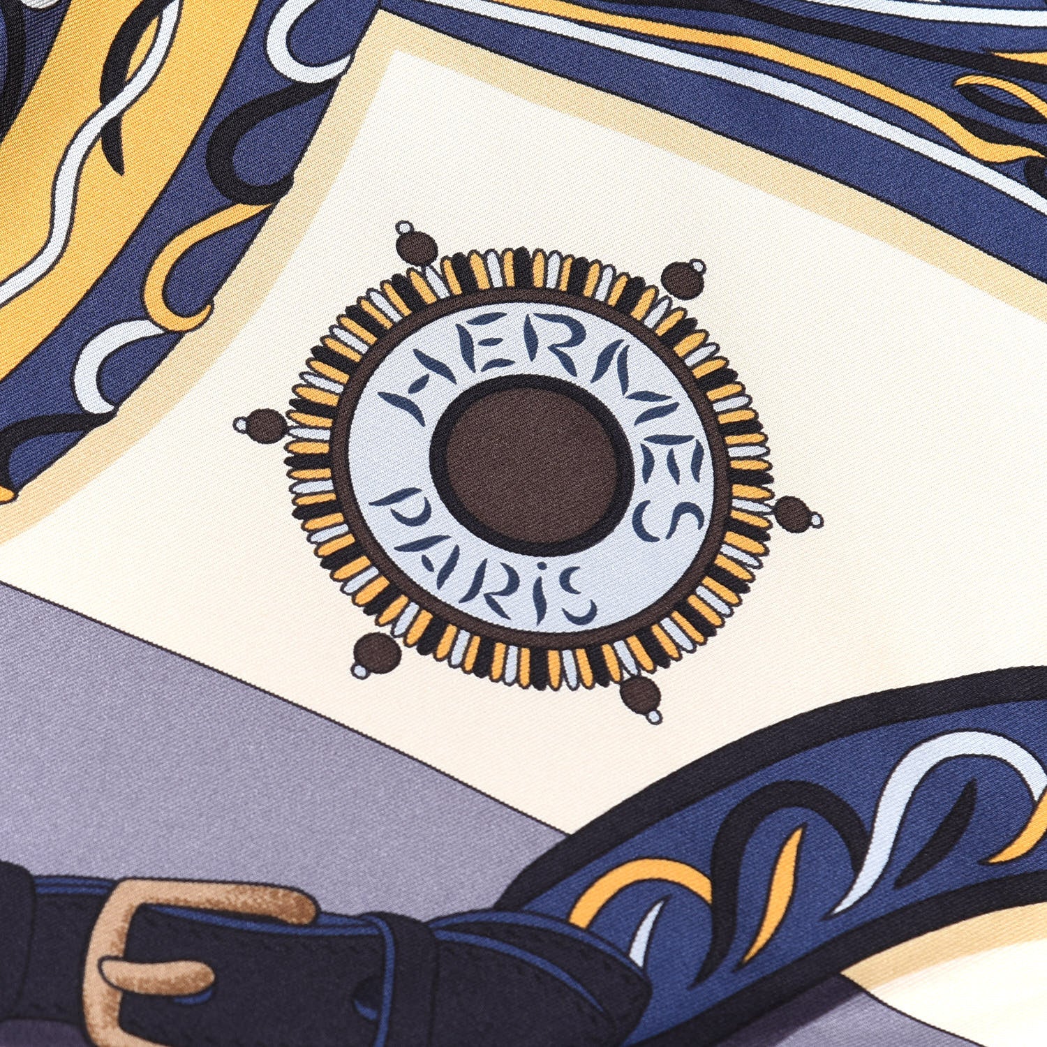 Hermes Silk Festival des Amazones Scarf 90 Gris Acier Creme 2 of 4