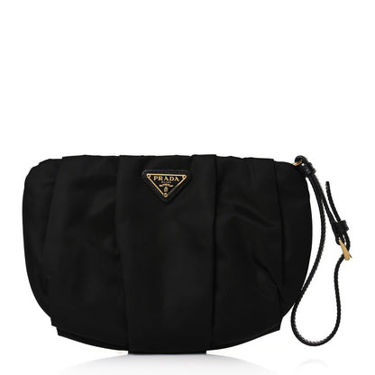 Prada Tessuto Nylon Wristlet Clutch Black 1 of 7