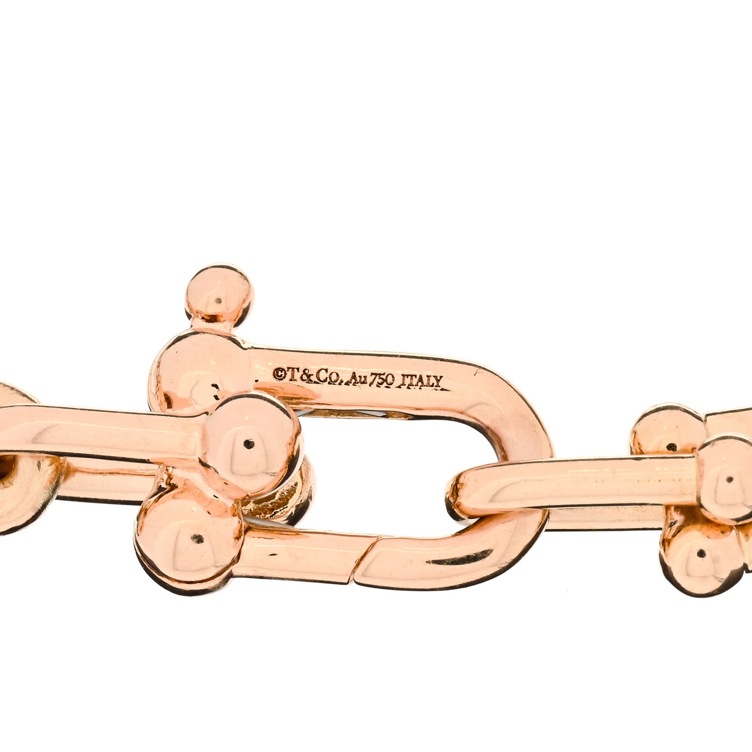 Tiffany 18K Rose Gold Small HardWear Link Bracelet 3 of 3