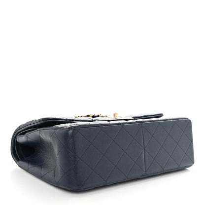 Chanel Caviar Quilted Jumbo Double Flap Navy Blue 4 of 12