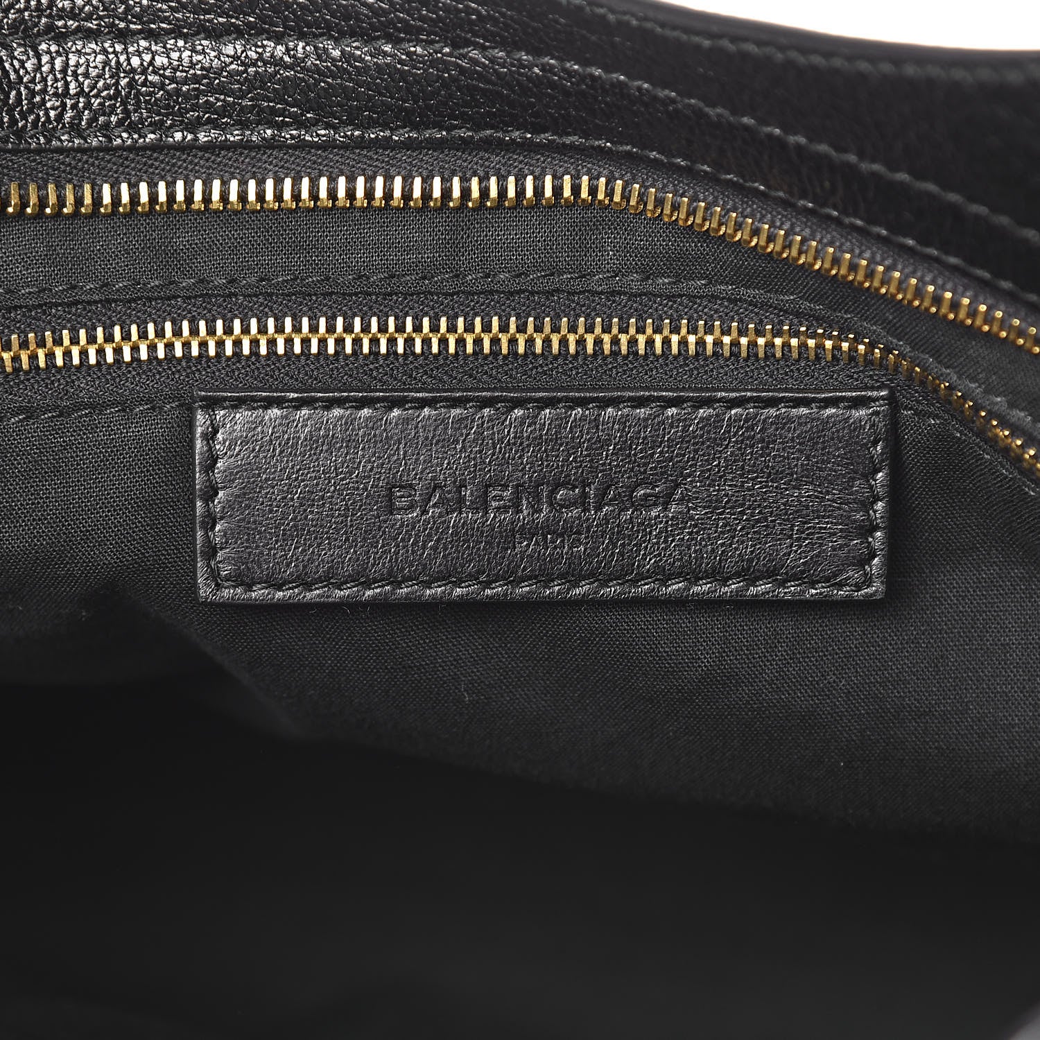 Balenciaga Chevre Gold Metallic Edge Hardware City Black 6 of 10
