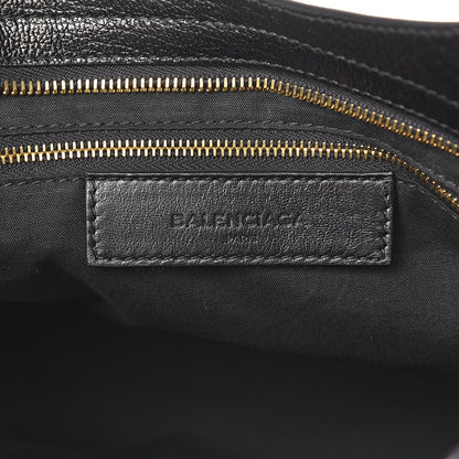 Balenciaga Chevre Gold Metallic Edge Hardware City Black 6 of 10